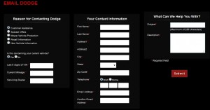 Dodge - Contact - Form
