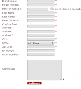 Venturer Electronics Contact Request Form